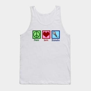 Peace Love Karaoke Tank Top